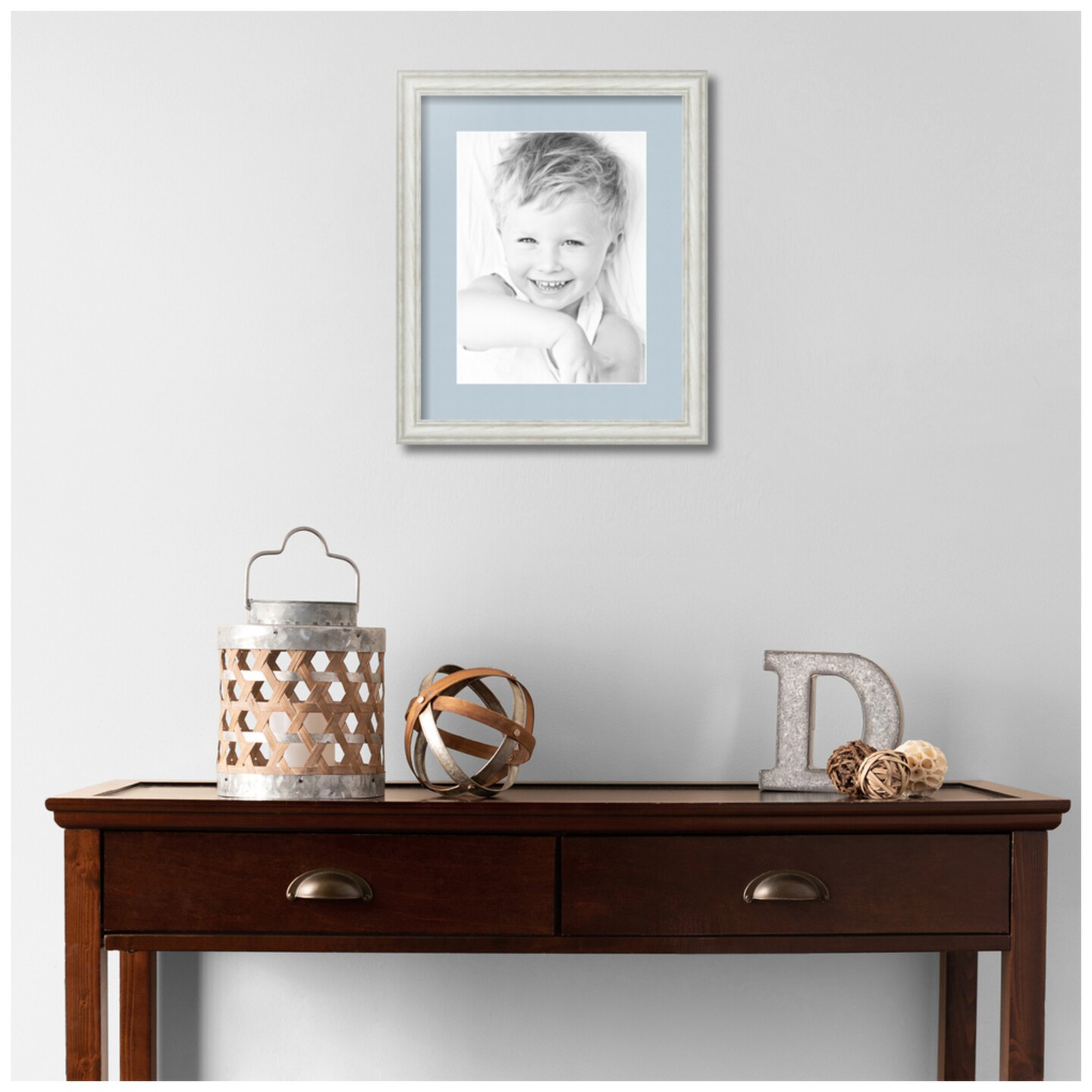 ArtToFrames 13x16" Matted Picture Frame with 9x12" Single Mat Photo Opening Framed in 1.25" White and 2" Mat (FWM-4098-13x16)