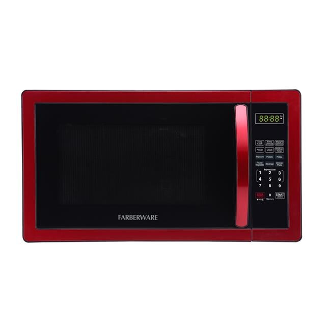 Farberware Classic FMO11AHTBKN 1.1 Cu. Ft. 1000-Watt Microwave Oven with  LED Lighting, Metallic Red & BLACK+DECKER 2-Slice Toaster, Red, TR1278RM -  Yahoo Shopping