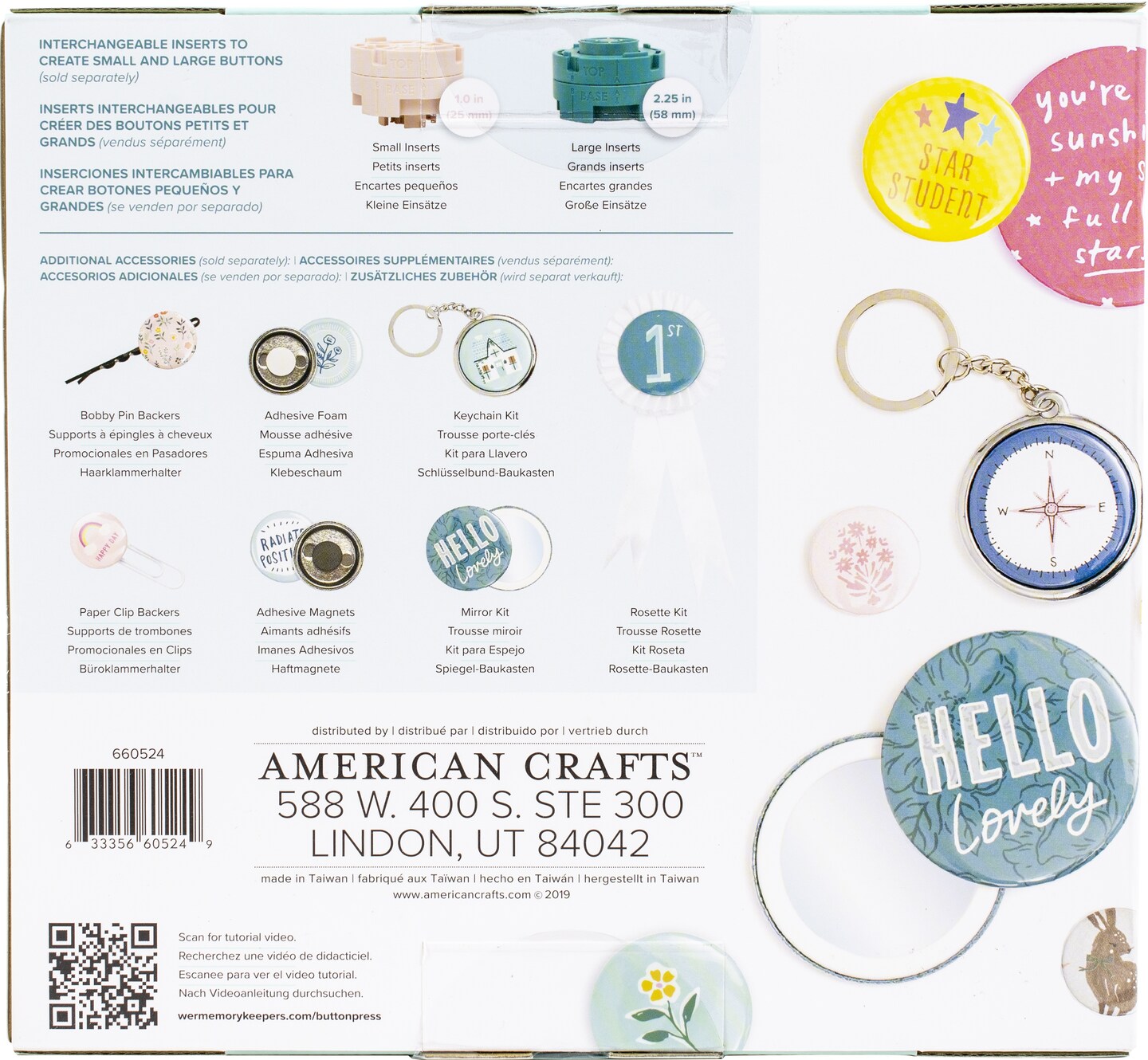 We R Button Press Kit for Custom Buttons, Keychains and More