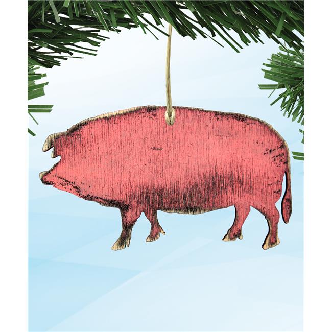 Designocracy 99138-O Pig Wooden Ornament