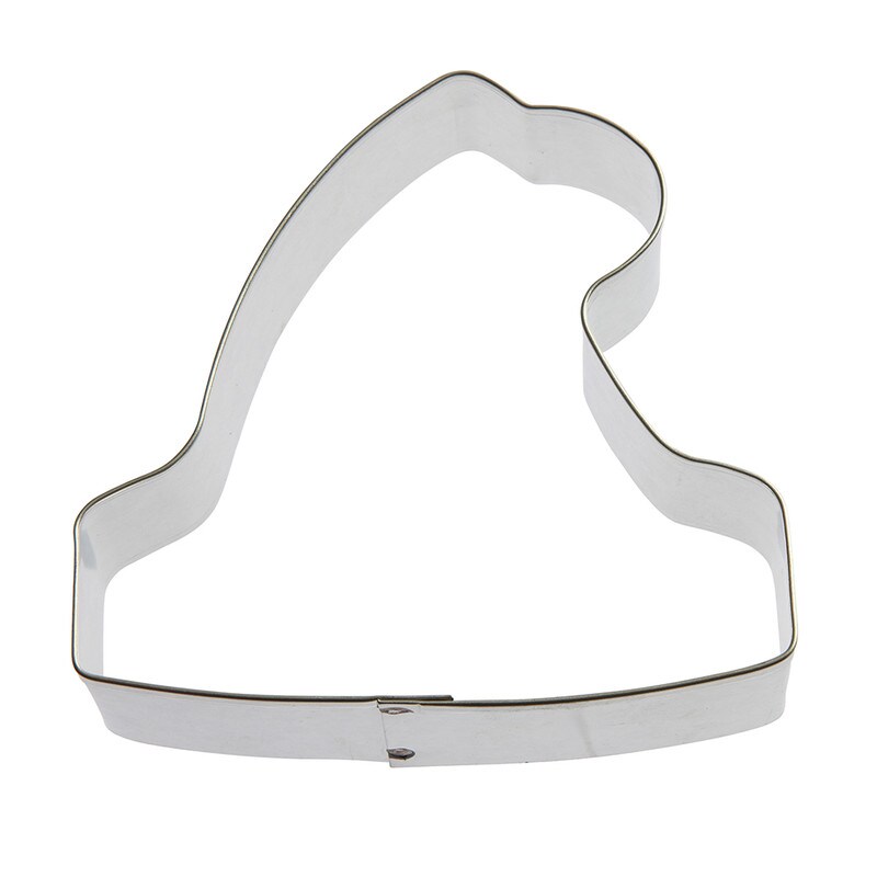 Santa Hat Stocking Cap Cookie Cutter 3.75 in, CookieCutter.com, Tin Plated Steel, Handmade in the USA