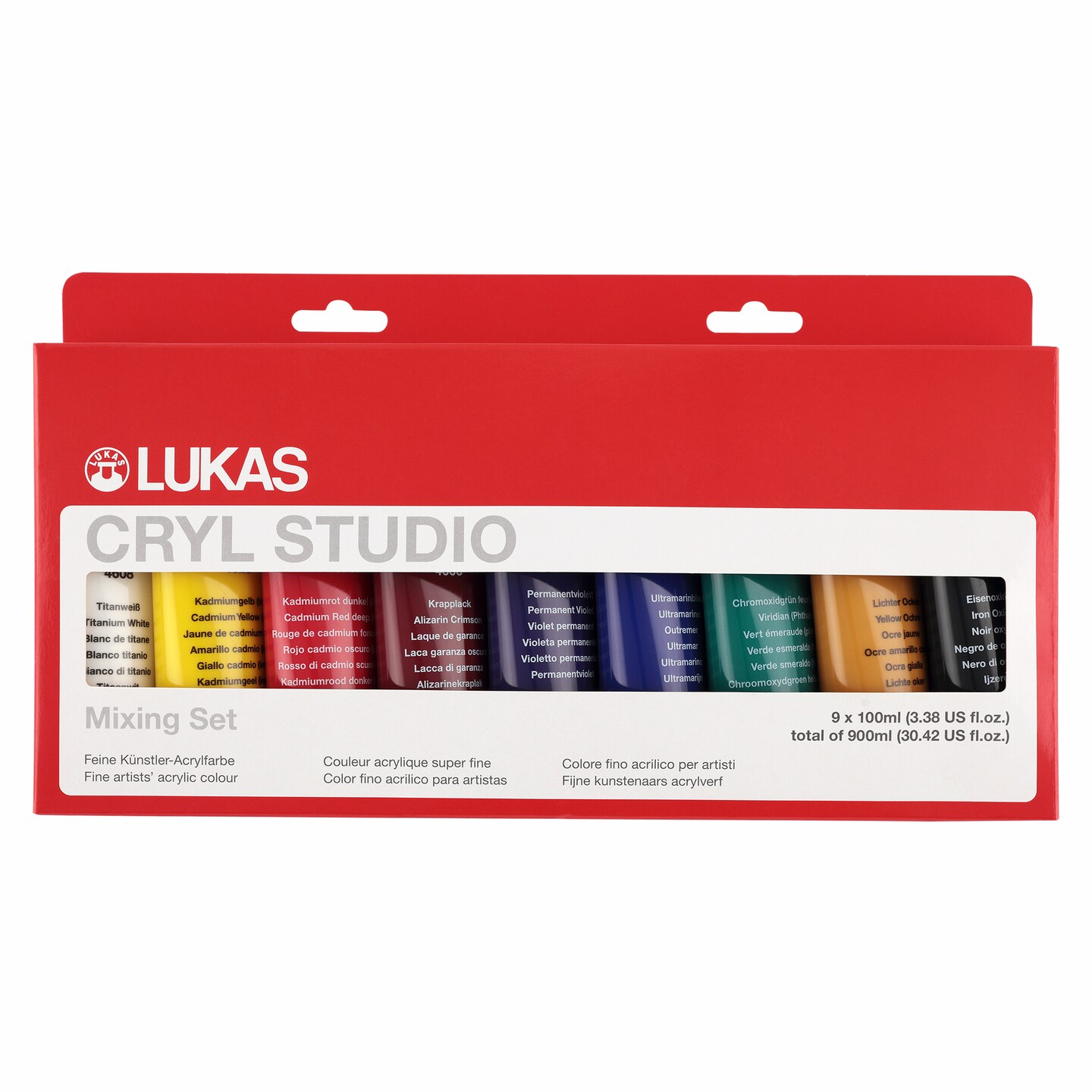 Lukas CRYL Studio Artist Acrylic Paint - Fast Drying Medium-Viscosity  Acrylic Paint for Canvas, Artists, Projects, & More!
