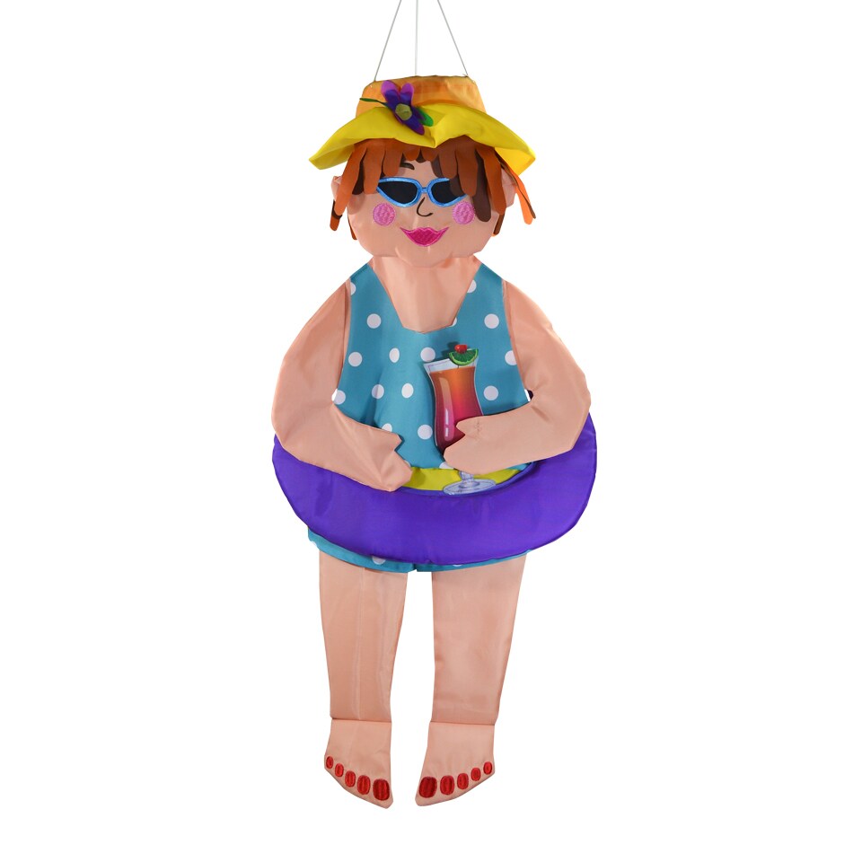 In the Breeze 1151 Beach Bev 3D Wind Friend - Fun and Colorful Outdoor Hanging Decoration