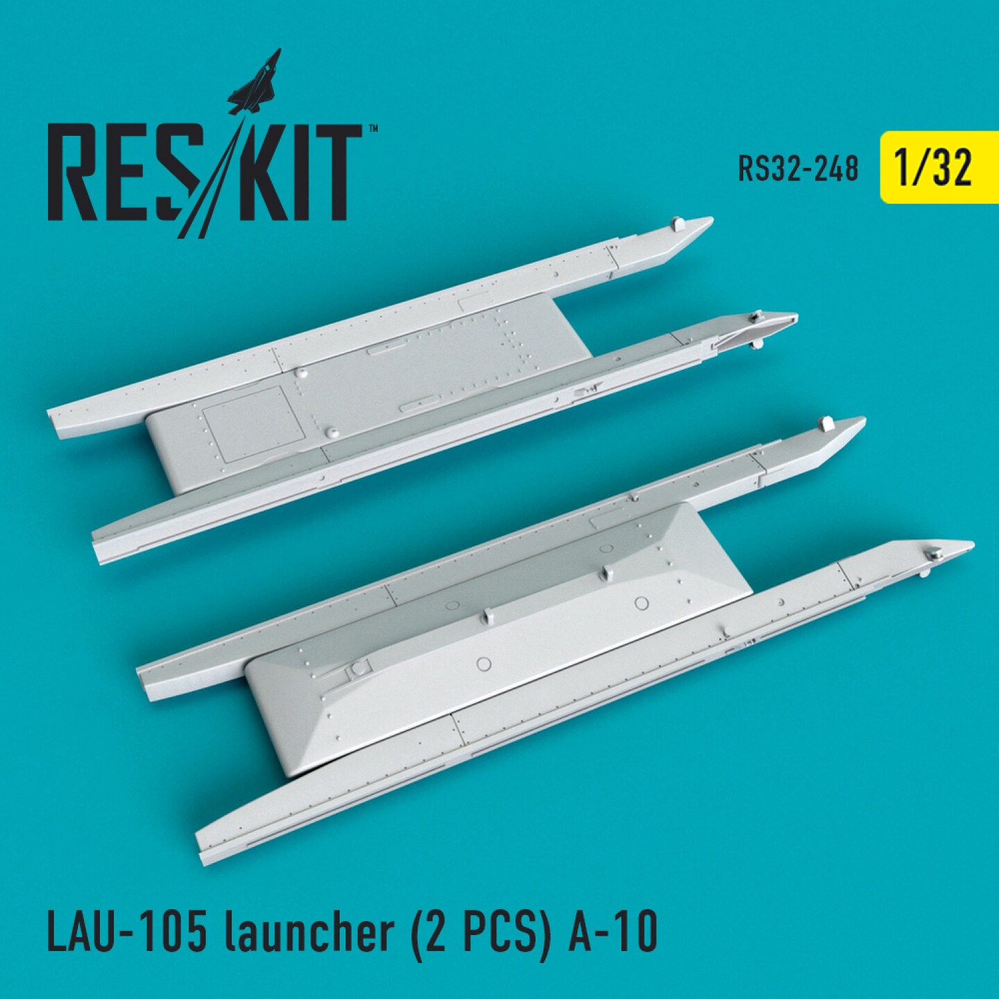 Reskit  1/32 Reskit LAU- 105 launcher (2 PCS) A-10 (1/32) Detail Part