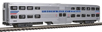 Kato  N-Scale Gallery Bi-Level Coach Virginia Railway Express #V818 Rolling Stock