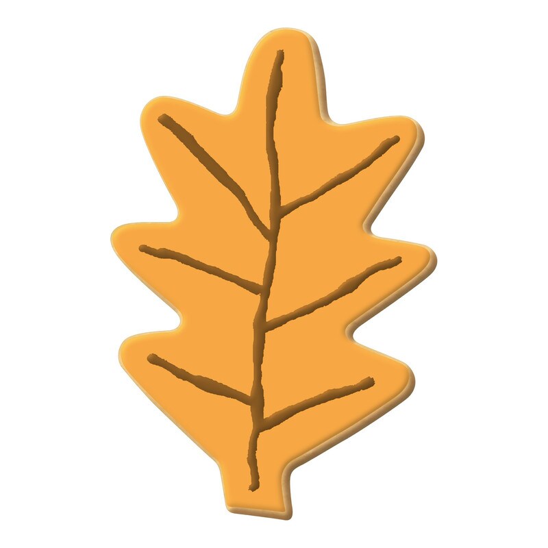Oak Leaf Cookie Cutter 3.75 in, CookieCutter.com, Tin Plated Steel, Handmade in the USA