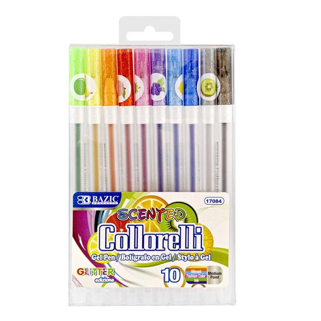 Bazic Products 17084 Scented Glitter Color Collorelli Gel Pen - Pack of ...