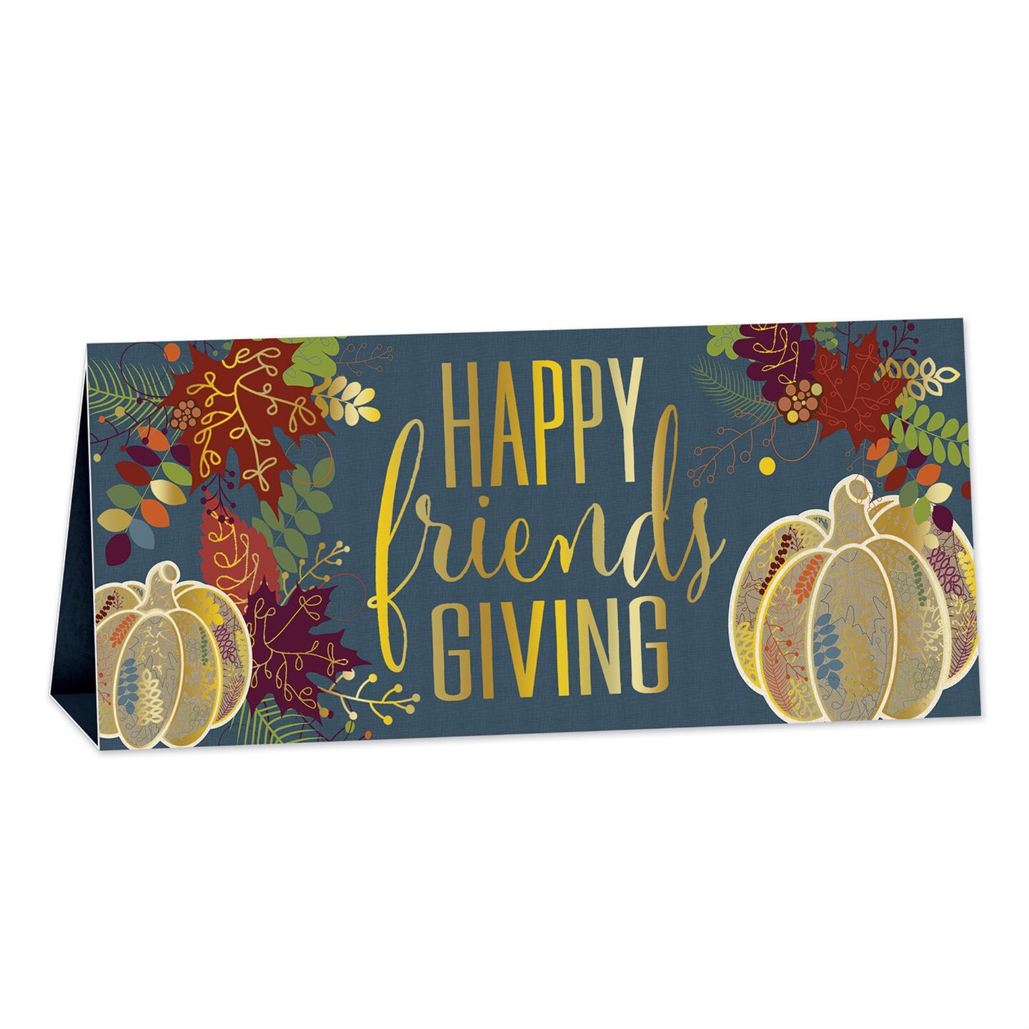 3-D Foil Happy Friendsgiving Centerpiece, (Pack of 12)