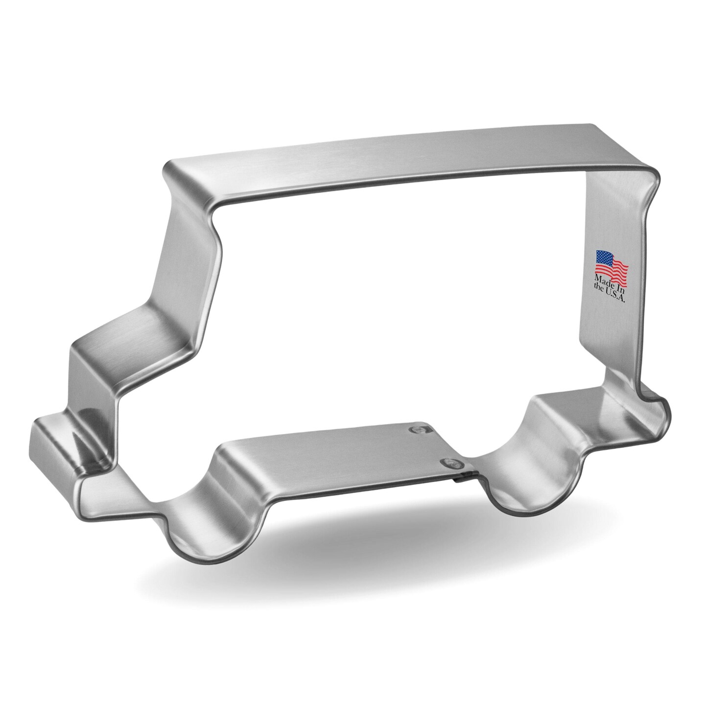 Delivery Truck Cookie Cutter 4 1/8 in, CookieCutter.com, Tin Plated Steel, Handmade in the USA