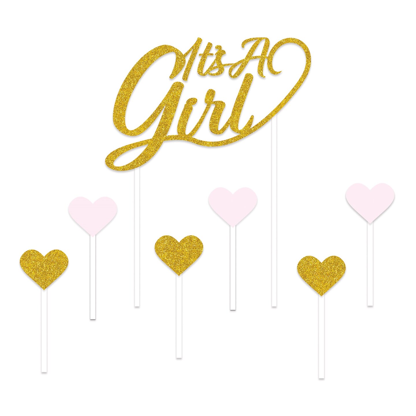 Its A Girl Cake Topper, (Pack of 12) | Michaels