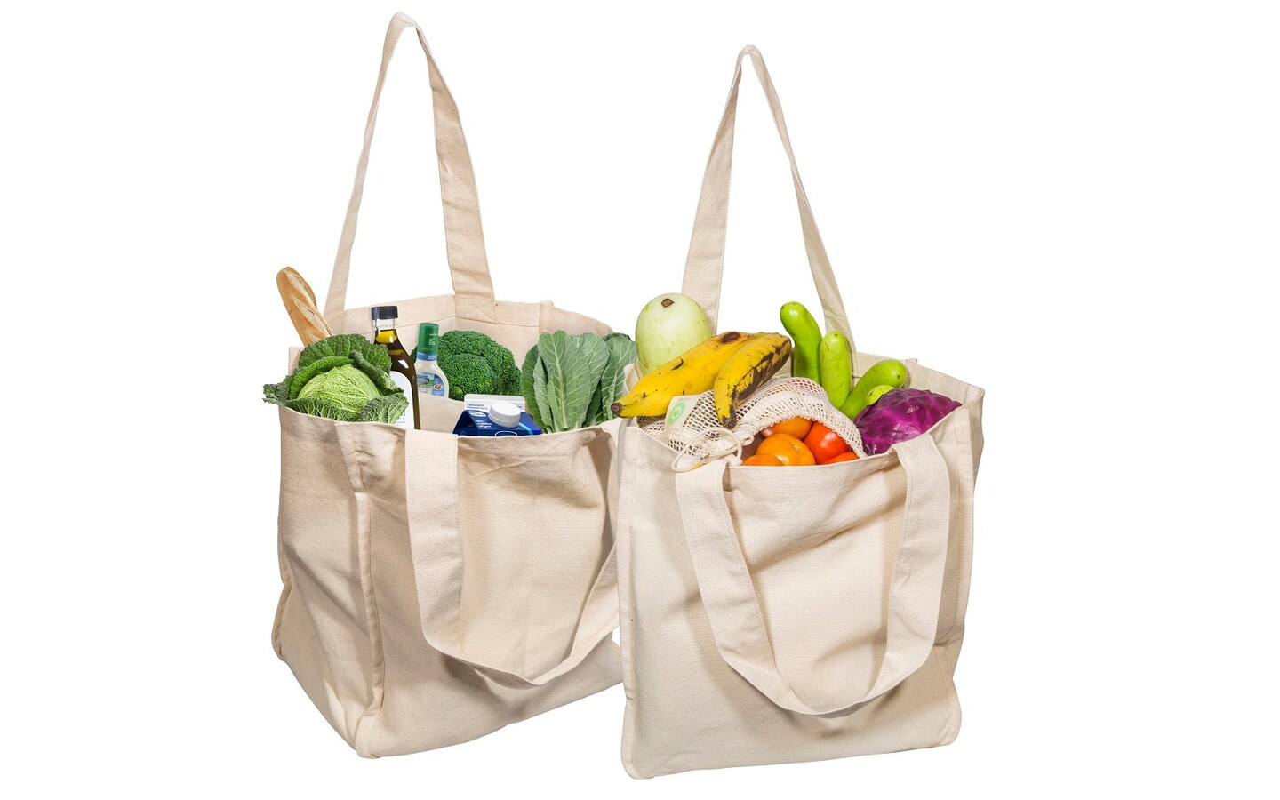 Custom Printed Cotton Canvas Grocery Tote Bags