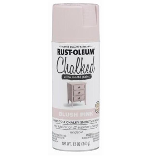 Rust-Oleum 223103 12 oz Chalked Ultra Matte Spray - Blush Pink