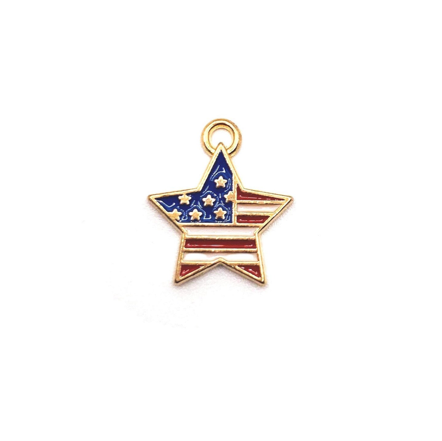 4, 20 or 50 Pieces: American Flag Star Charms | Michaels