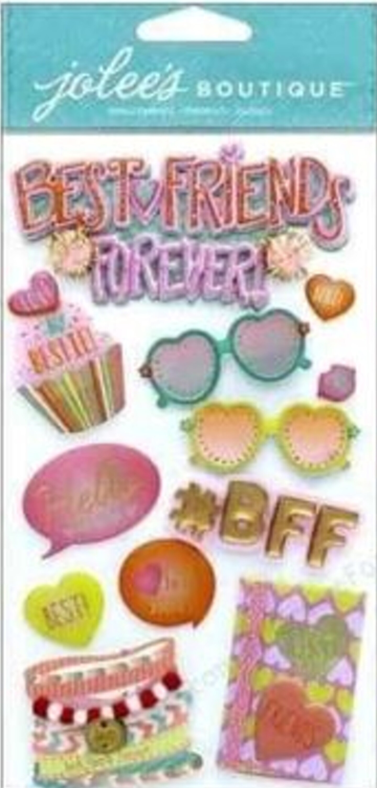 Jolee&#x27;s Boutique Best Friends Forever Dimensional Stickers