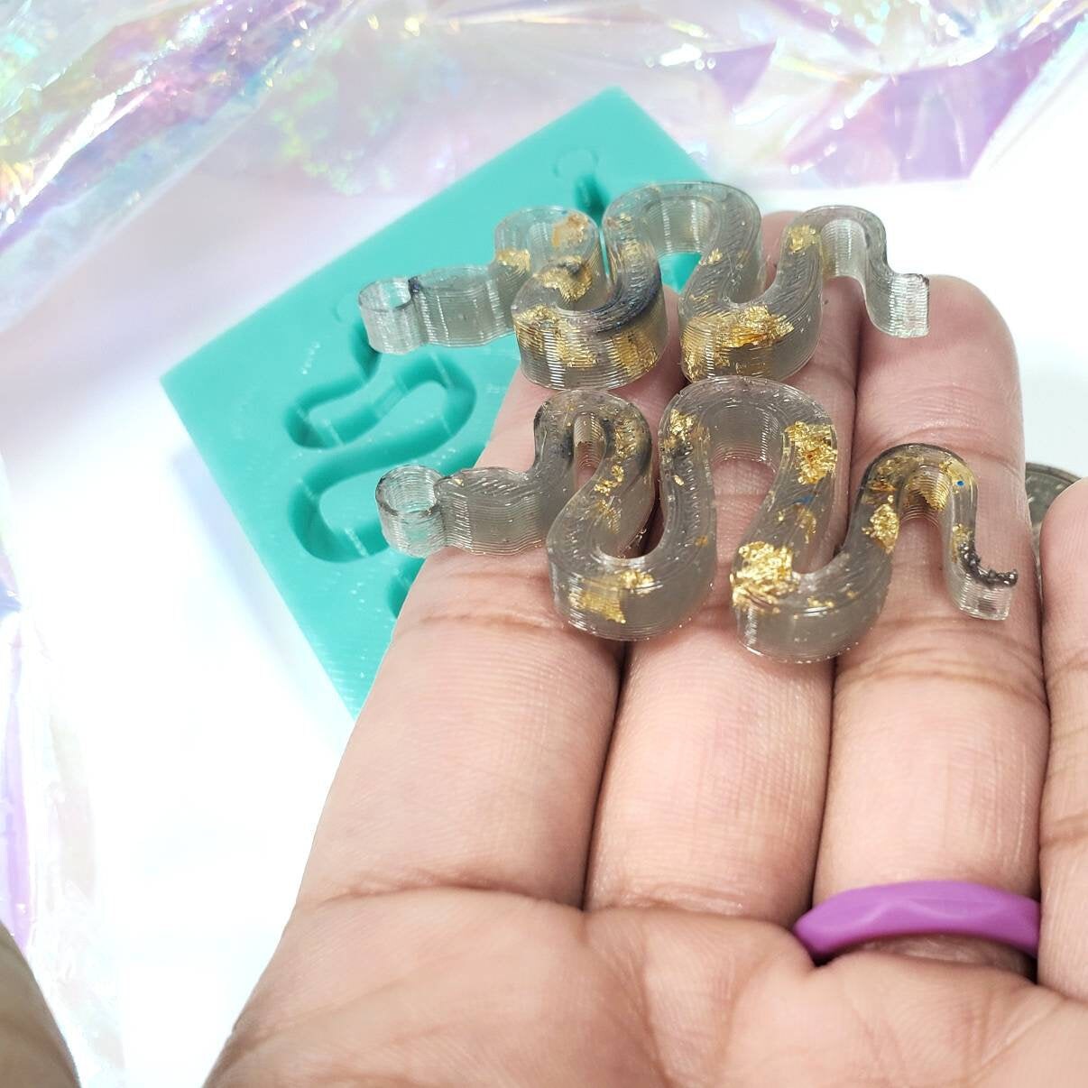Snake Earring Silicone Mold (C10)