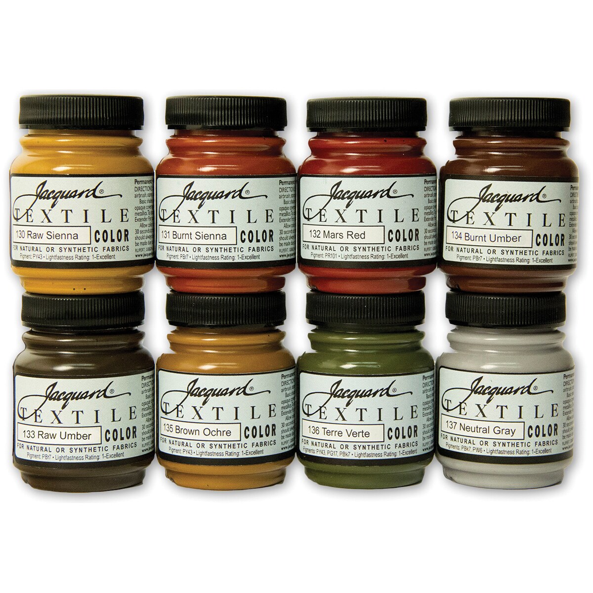 Jacquard Textile Color Fabric Paint 2.25oz 8/PkgEarth Tones Michaels