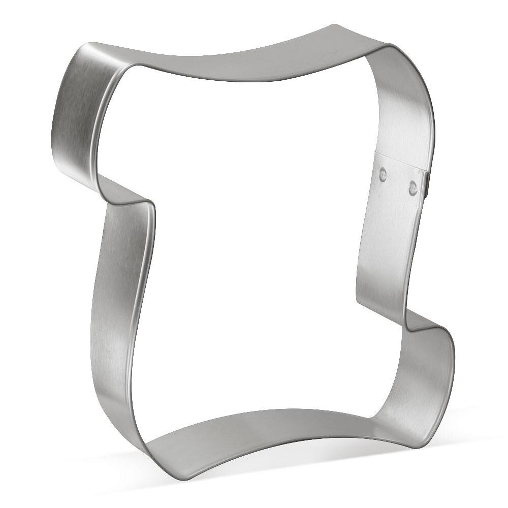 Scroll - Letter Cookie Cutter 4 in B1570, CookieCutter.com, Tin Plated Steel, Handmade in the USA