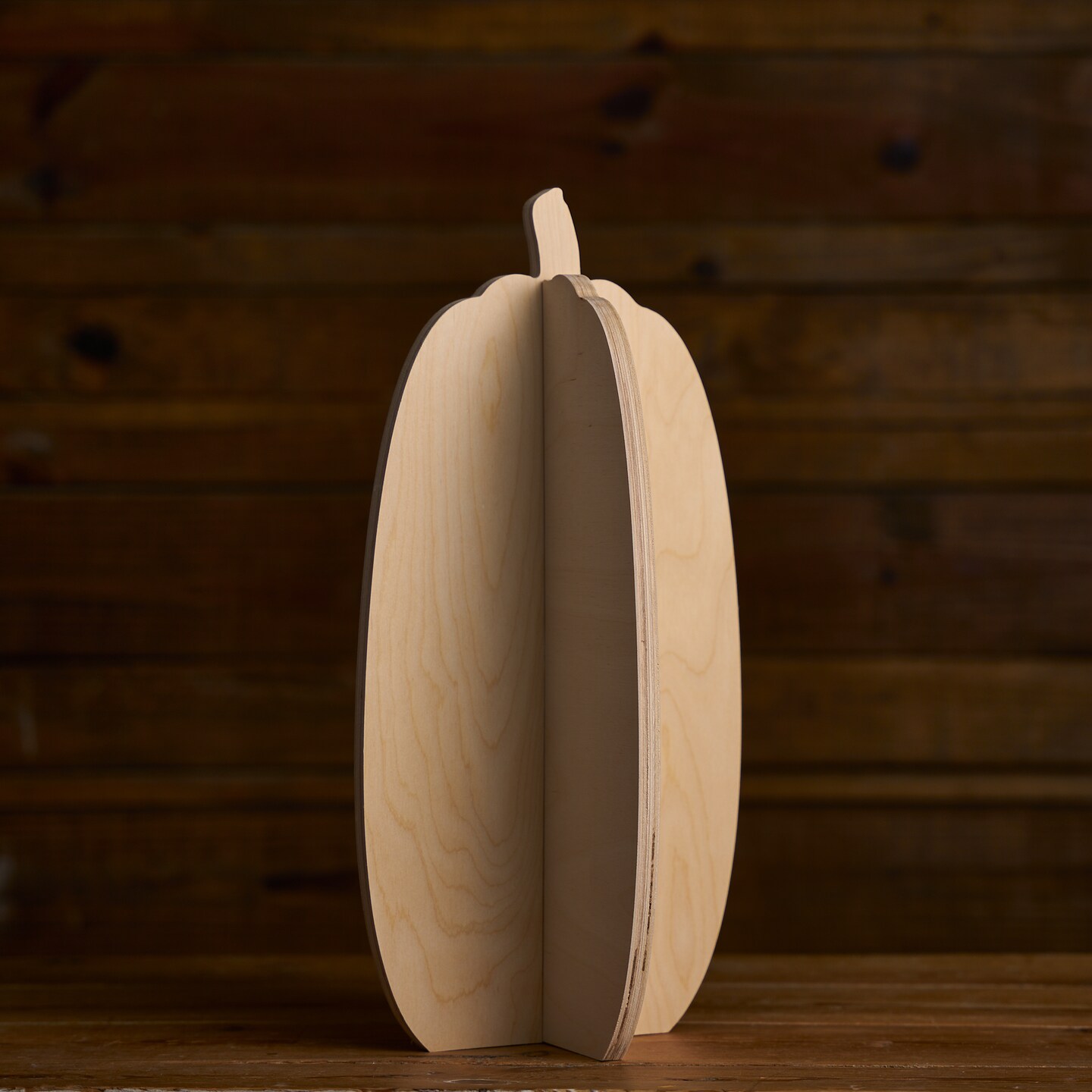 17 in. Unfinished Slotted Pumpkin