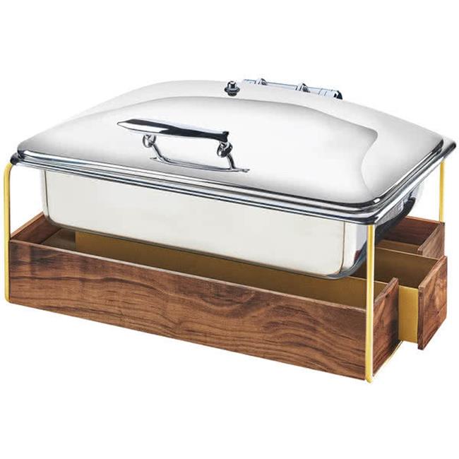 Cal Mil 3705-46 12 x 20 in. Chafer with Lid - Brass - Silver | Michaels