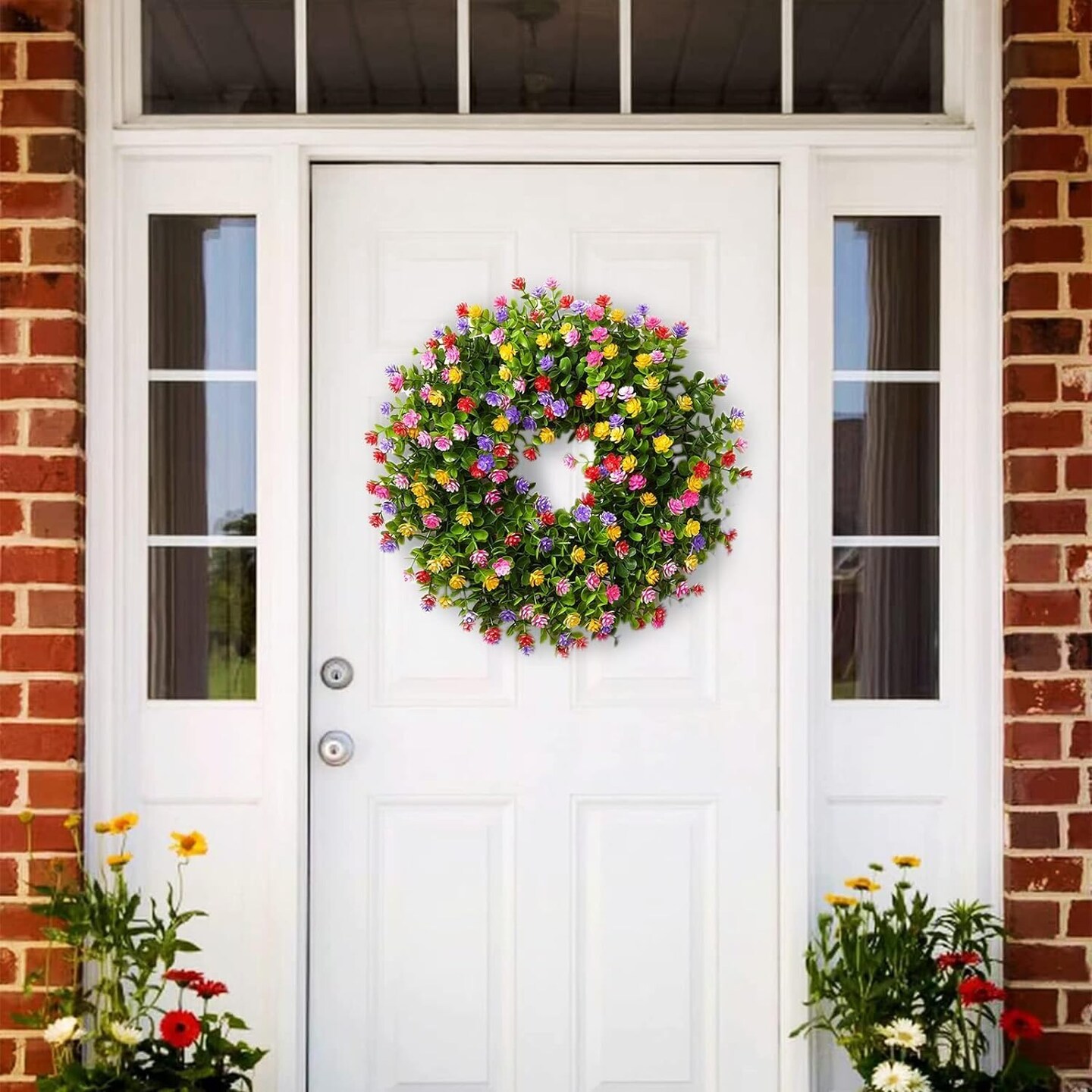 18 Inches Spring Wreath for Front Door