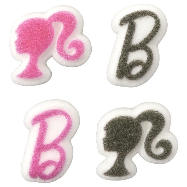 Barbie&#x2122; B and Silhouette Dec-Ons&#xAE; Decorations 12ct