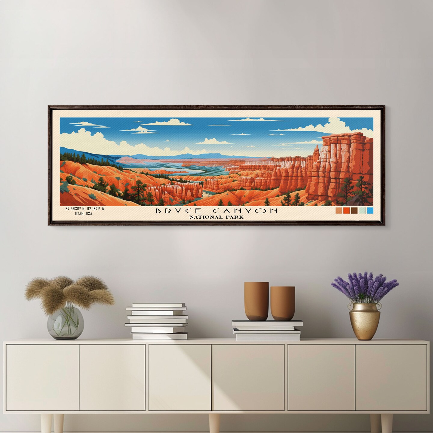 Outside Bryce - Print 2024 of Painting of the View from Outside Bryce Canyon National Park