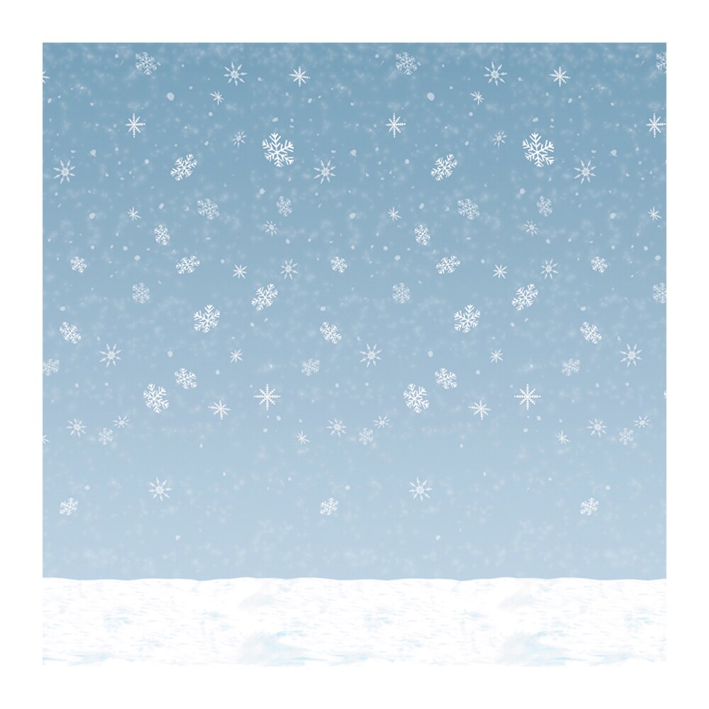 Beistle Holiday Christmas Party Decoration Winter Sky Backdrop - 6 Pack (1 Per Package)