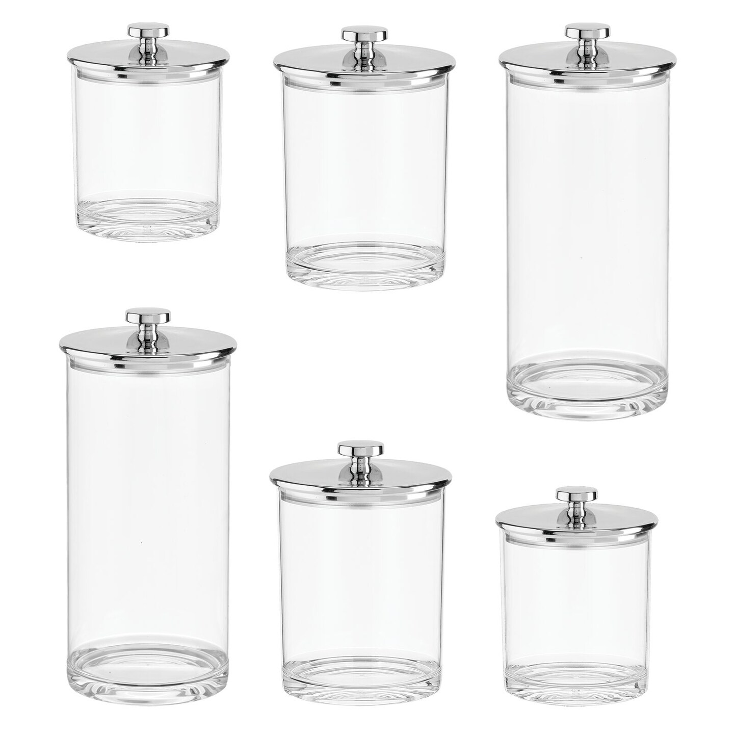 mDesign Kitchen Airtight Apothecary Acrylic Canister