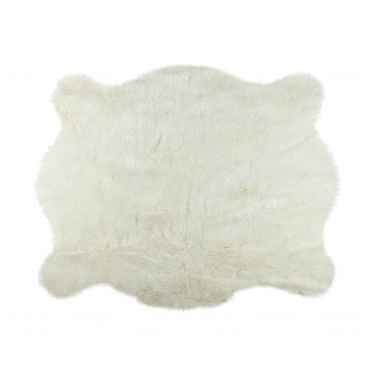 HomeRoots Decor 51&#x22; x 60&#x22; Polar Bear Faux Hide - Area Rug