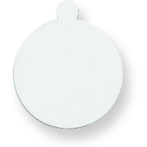 14K White Gold Round Stamping Disc 0.018&#x22;