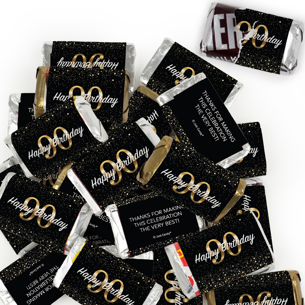 90th Birthday Birthday Candy Party Favors Hershey's Miniatures Chocolate