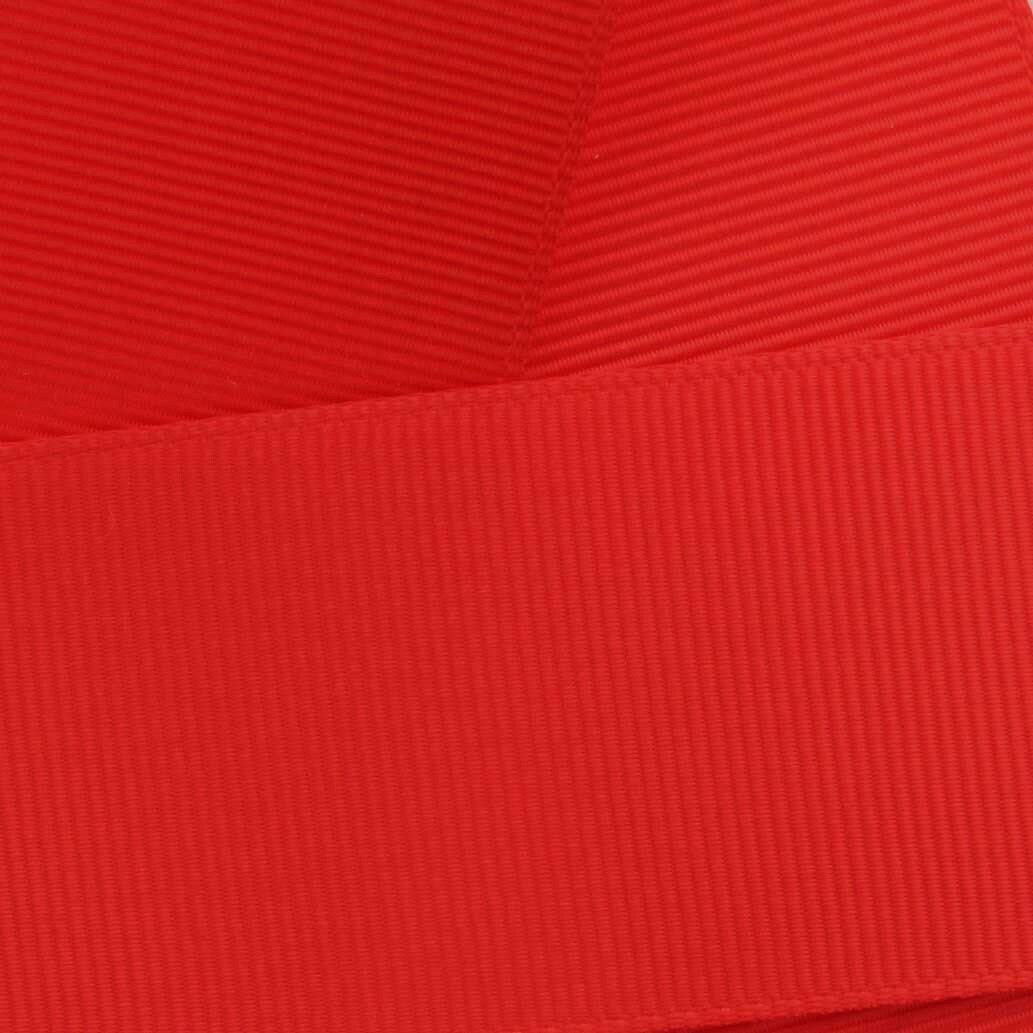 3/8&#x22; Grosgrain Ribbon Solid 235 Poppy Red 50 Yard