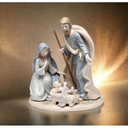 Lladro- Holy Family cheapest Ornaments