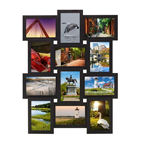 MELANNCO 8 Opening Collage Frame- Displays Four 4x6 and Four 6x4