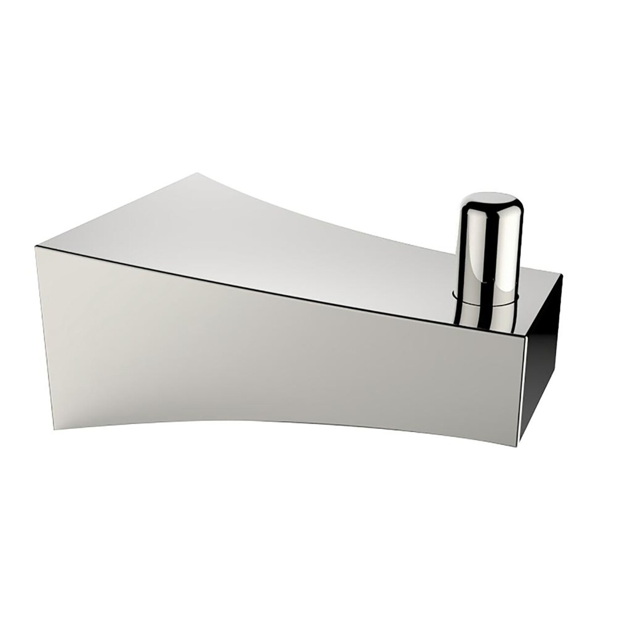 American Imaginations 2.17&#x22;W Rectangle Stainless Steel Robe Hook In Chrome (Ai-34596)