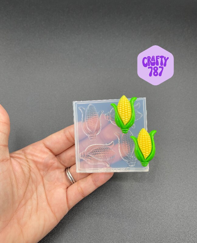 Corn on the COB Silicone Mold , Resin Mold, Polymer Clay Mold (A15)