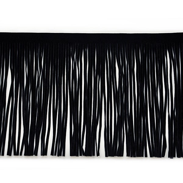 6&#x22; Faux Suede Fringe Trim