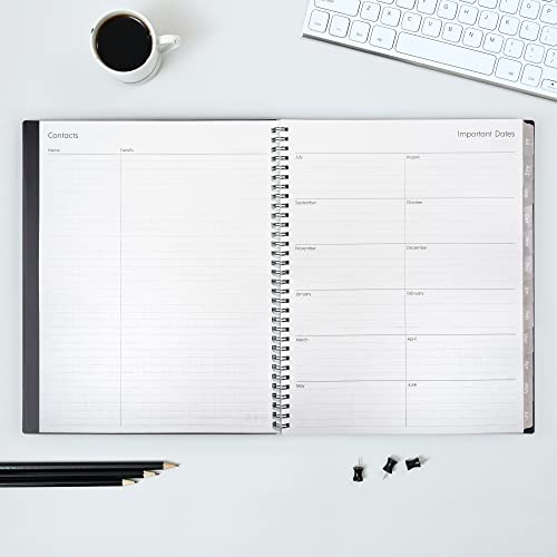"Enterprise 2023-2024 Academic Planner: Flexible 8.5" x 11" Wirebound Weekly & Monthly Organizer