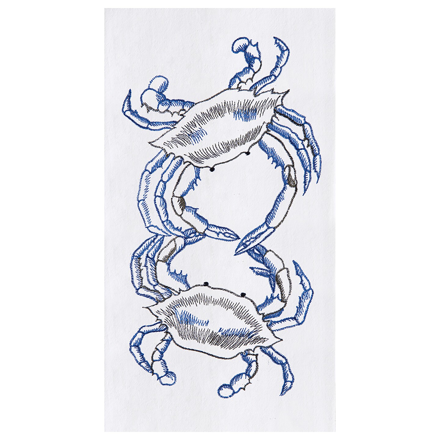 Blue Crabs Flour Sack Cotton Kitchen Towel