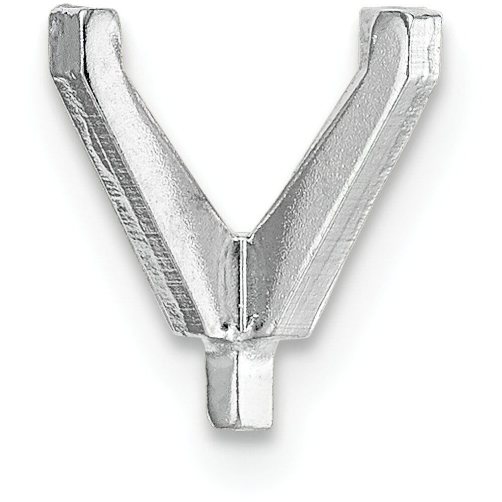 14K White Gold 4 Prong Emerald Cut Peg Setting 4mm