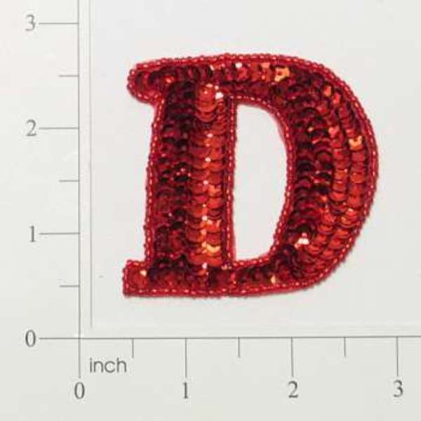Letter D Sequin Applique/Patch Michaels