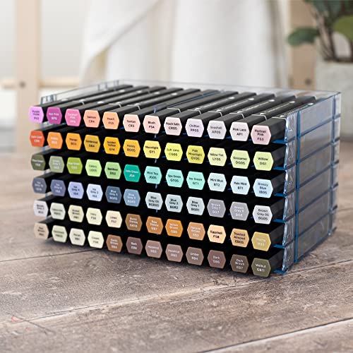 Universal Marker Storage System Modular System for 72 Pens (4 Trays) - Clear