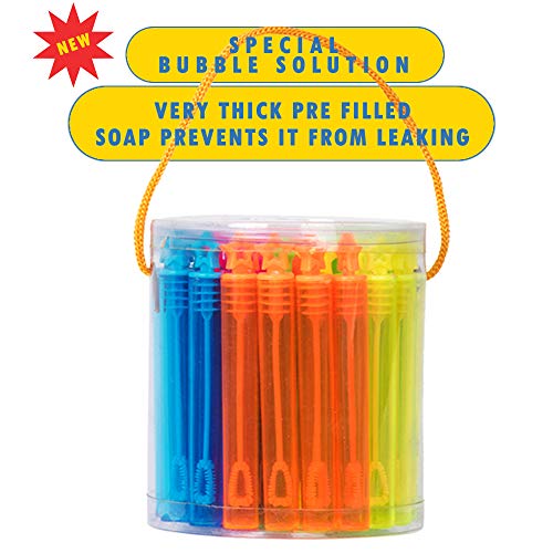 40 Pieces Star Bubble Wands Assortment Neon Party Favors Summer Gifts Fun Toys