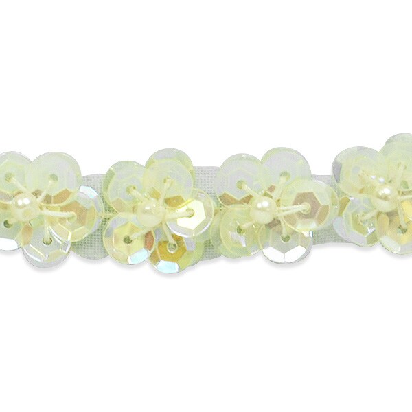 36&#x22; x 1/2&#x22; Sequin Daisy Trim Pack of 1 Yard