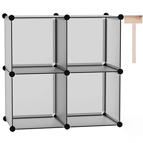 Cube Storage Organizer, DIY Closet Cabinet Plastic Bookshelf