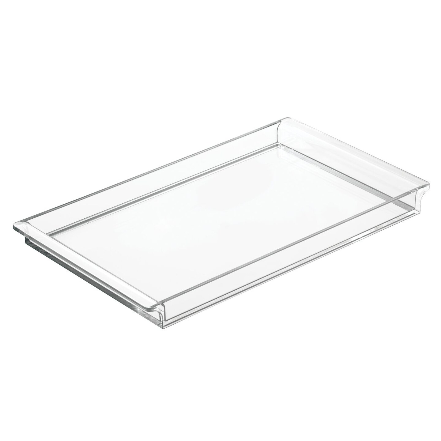 mDesign Plastic Storage Tray for Bathroom Vanity Countertops