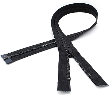 YKK 23" Zipper - YKK #5 Nylon Coil Separating Zipper - Black (1 Zipper)