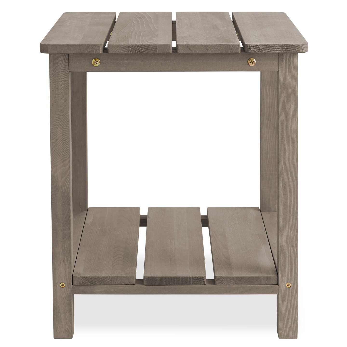 Casafield Adirondack Side Table, Cedar Wood Outdoor End Table with Shelf for Patio, Deck, Lawn and Garden