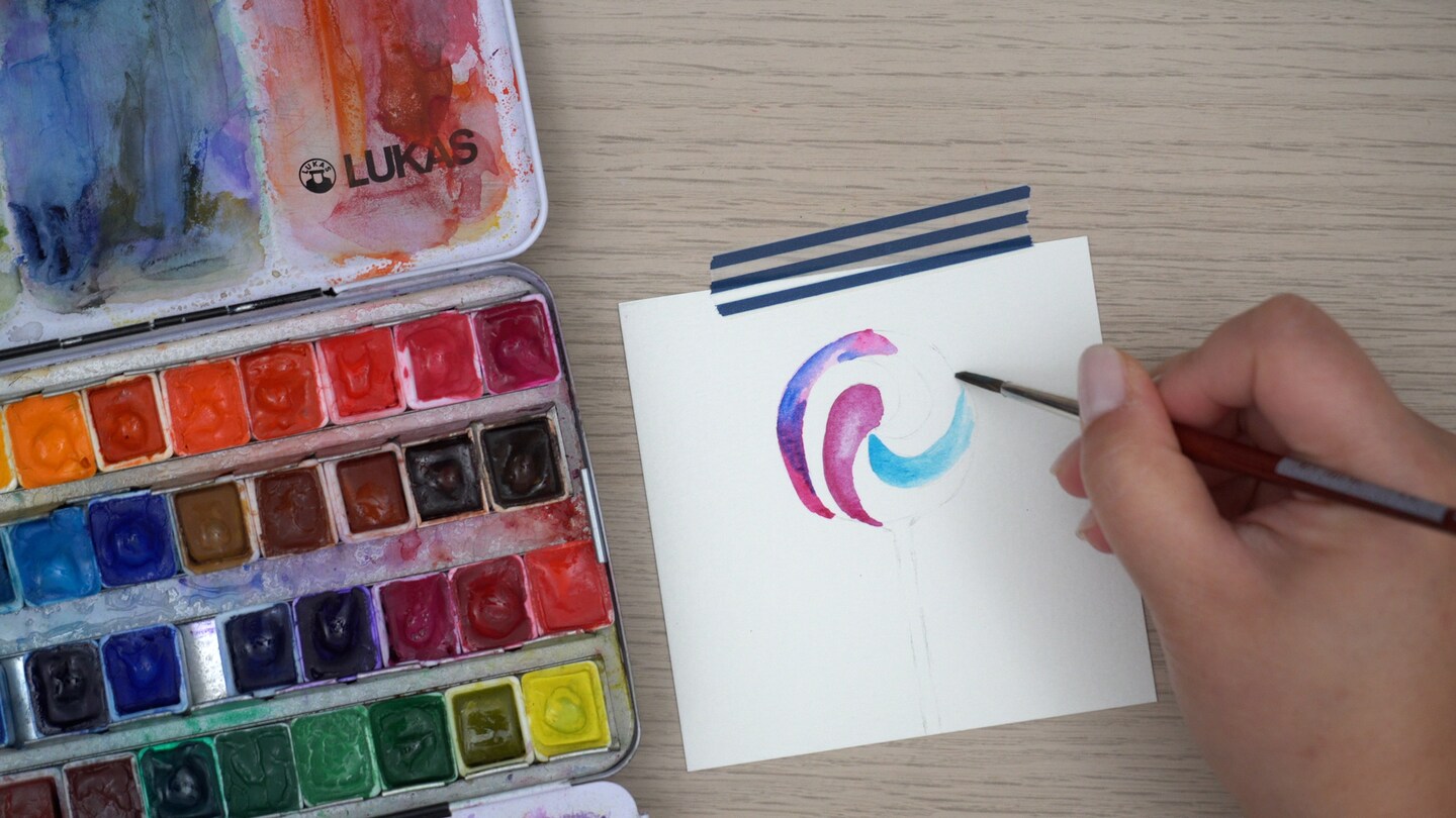 How to Paint a Watercolor Lollipop image 3