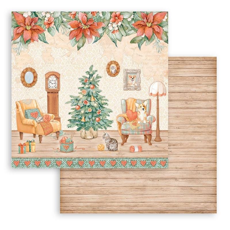 All Around Christmas 8x8 Paper Pad - Stamperia